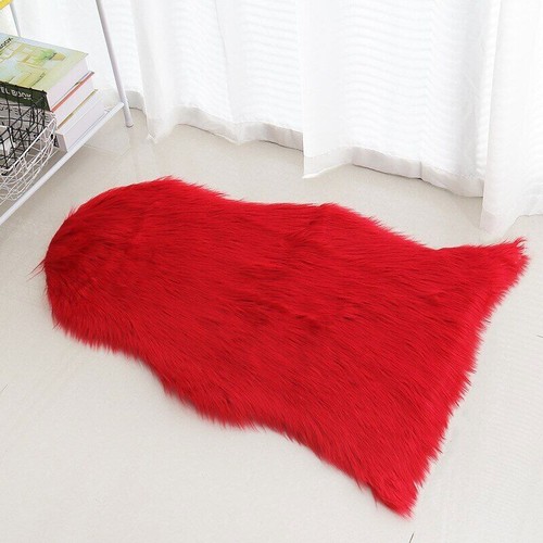 Fur Faux Sheepskin Soft Carpet Washable Seat Mats Fluffy Rugs Chairs Sofas Cover - Picture 14 of 29