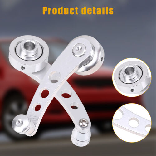 Set Car Universal Chrome Billet Aluminum Manual Door Handle Crank Window Winder - Picture 4 of 15