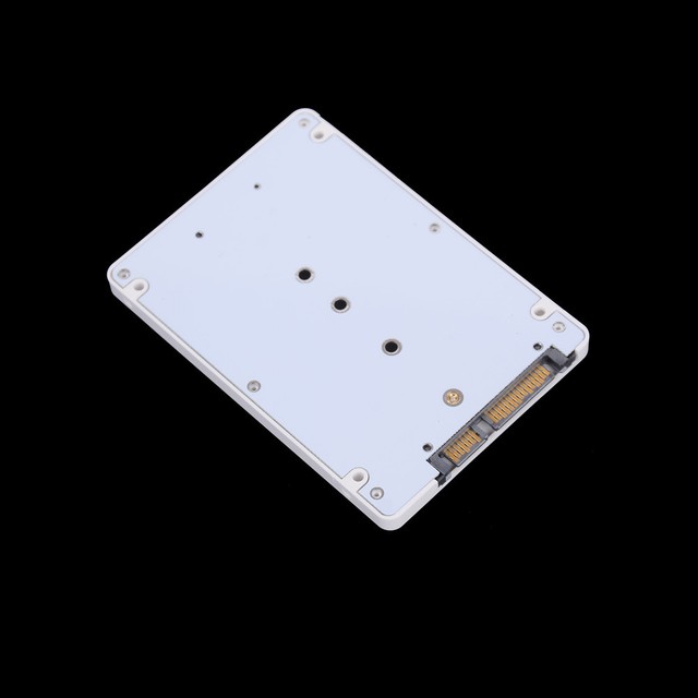 M.2 NGFF Sata3 SSD to 2.5" SATA Adapter Card Hard Disk Case Enclosure White CL M.2 NGFF Sata3 SSD to 2.5" SATA Adapter Card Hard Disk Case Enclosure White CL