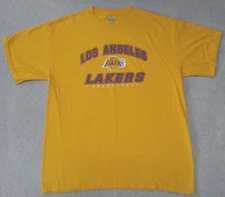 LOS ANGELES LAKERS BASKETBALL Old Time Sports Gold MEN'S LRG T-Shirt
