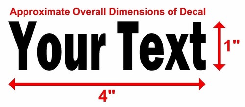 YOUR TEXT Vinyl Decal Sticker Car Window Bumper CUSTOM Personalized Lettering - Picture 3 of 4