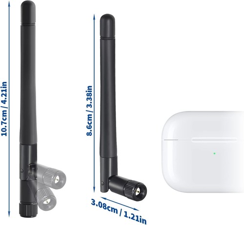 WiFi Antenna Bundle - 3dBi SMA Male - Ideal for Security Cameras (2-Pack) - Picture 7 of 22