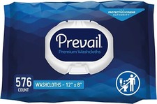 Prevail Adult Wipe or Washcloth 8 x 12" WW-720 6 Pack 576 Wipes