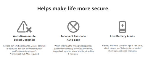 SwitchBot Fingerprint Keypad - Afbeelding 7 van 7