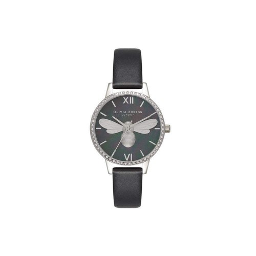 Olivia Burton Uhr schwarz Kunstleder