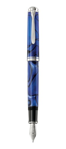 Penna stilografica Pelikan Souverän® M805 Blue Dunes (meccanismo a pistone) 4 misure pennino - Foto 4 di 9