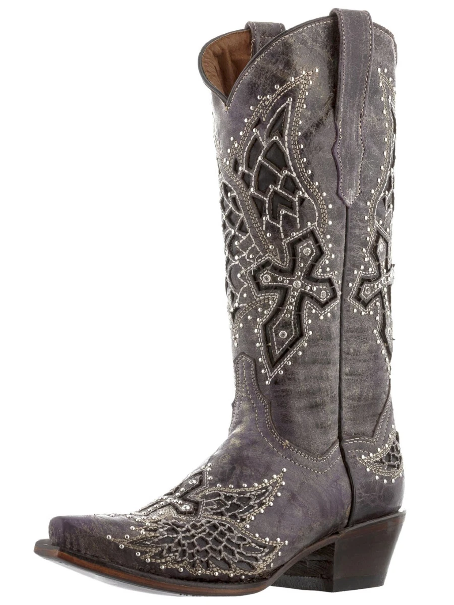 Women distressed ankle boots store pointed western style leather boots
