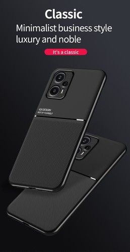 Per Xiaomi Poco F5, lussuosa custodia magnetica antiscivolo in pelle gomma pelliccia - Foto 12 di 19