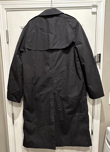 Garrison Collection Black Defense Logistics Agency Trench Coat Size 42L - Picture 6 of 6