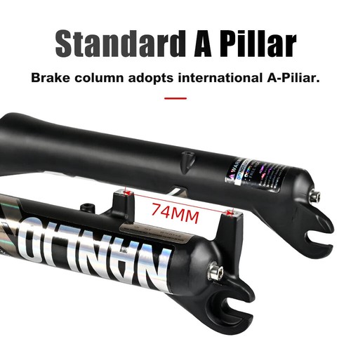 20*4.0/26*4.0 inch MTB Fork 135x9mm Travel Air Supension Fork Snow Front Fork - Picture 5 of 8