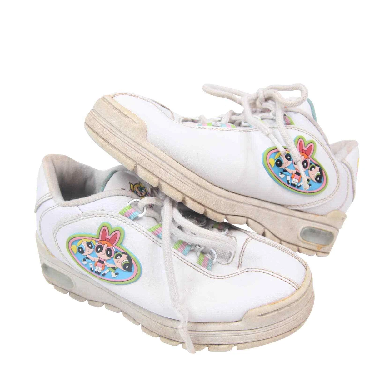Vintage Y2k Power Puff Girls Womens 1.5 Sneakers White