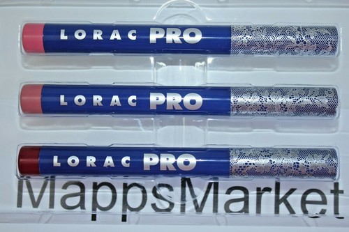 NIB LORAC 3Pc Love, Lust & Lace Pro Matte Lip Color Set ~ French Rose, Mulberry - Picture 4 of 9