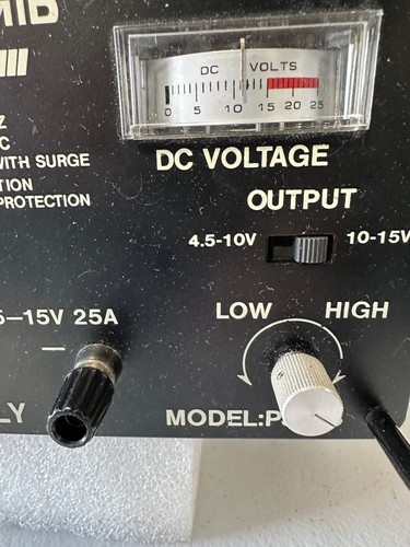 Pyramid Phase lll 3 Variable Regulated Power Supply Model PS-25 - Ham Radio - Zdjęcie 3 z 7