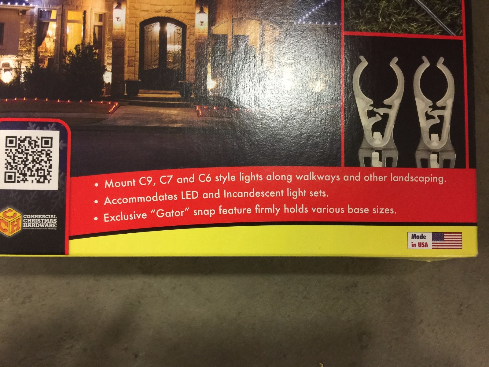GATOR GRIP STAKES C9 C7 C6 WALKWAY 25 BOX CHRISTMAS LIGHT OUTDOOR PATH GARDEN