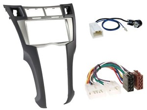 Caraudio24 Radioeinbauset für Doppel DIN Autoradio in Toyota Yaris (2007-2011) (189-00766)