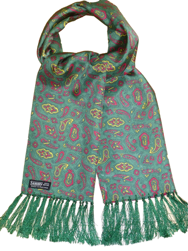 Vintage SAMMY Scarf Cravat Dapper Scooter Mod Indie Goodwood Ascot 1960 1970s