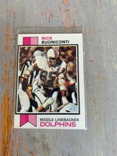 Nick Buoniconti Miami Dolphins Topps 1973 #214