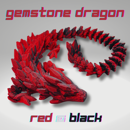 3D Printed Articulating Gemstone Dragon Pick your Size & Color Beautiful - Picture 22 of 30