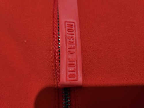 Adidas Original 83-C Red Dress "Blue Version" Sz 2 Better Scarlet Activewear Zip - Picture 13 of 14
