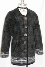 BLACK German Designer Long Sweater JACKET Coat/34/6 8 S