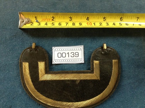 C1870 Victorian British Royal Navy Naval Officers Belt wear protection plate #139 - Bild 1 von 4