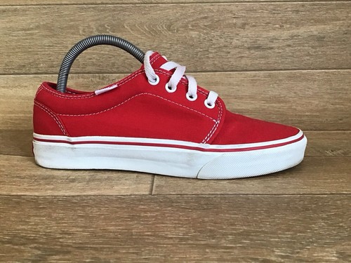 VANS OFF THE WALL FORMULA 106 VULCANIZED RED CANVAS SNEAKERS UK6.5 IN BOX - Picture 13 of 24