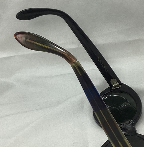 Vintage 60s Ray-Ban Bewitching Oval Sunglasses, RARE black w/ rainbow B&L - Picture 10 of 14