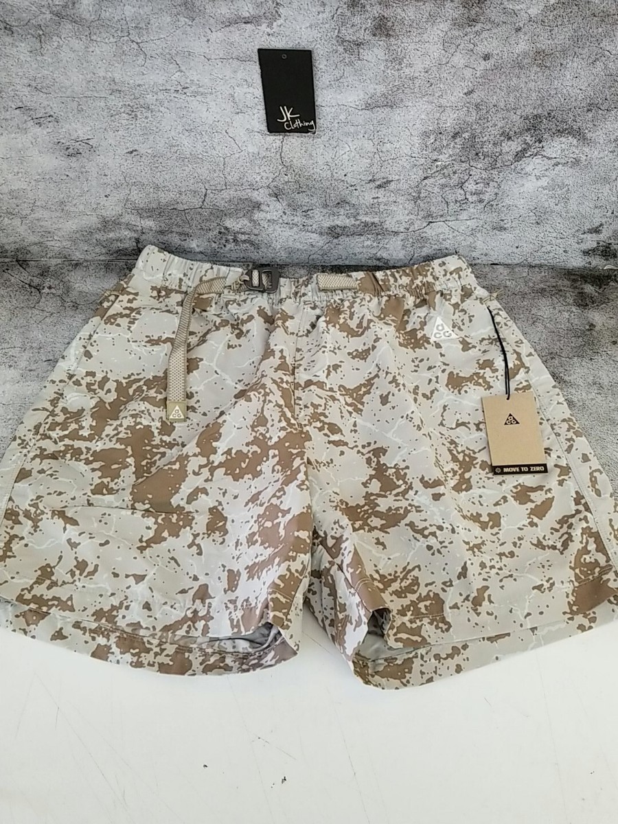 Mens L ($70) Nike ACG Print Trail Above Knee Shorts Light Mens L ($70) Nike ACG Print Trail Above Knee Shorts Light