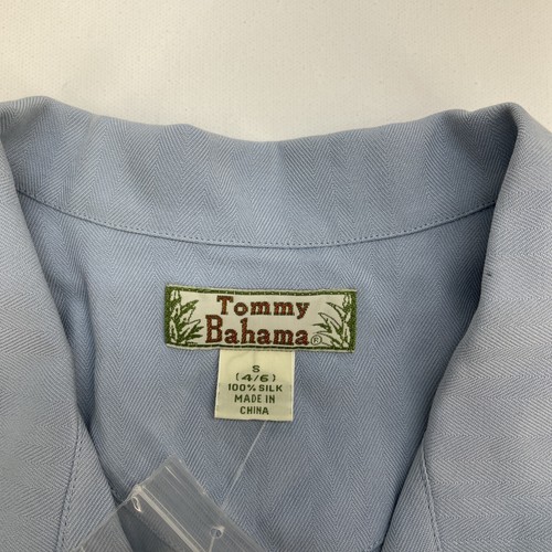 Tommy Bahama 3 Button Sleeveless Bottom Tie Shirt Woman’s S Blue TW 3615 NWT $94 - Picture 11 of 13