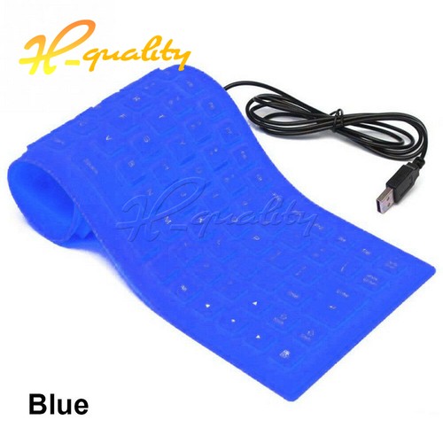 Foldable Silicone Keyboard USB Wired Flexible Soft Waterproof Roll Up Keyboard - Picture 18 of 18