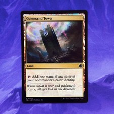 FOIL Command Tower 0003 FDC FDN Foundations MTG Commander Magic Card Land
