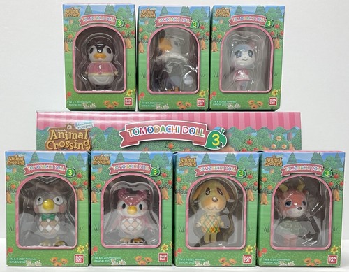 Animal Crossing Tomodachi Muñeca Serie 3 Villager Figura Set de 7 Bandai - Imagen 1 de 7