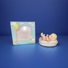 Precious Moments "In The Begining" New Baby Gift Set - Picture Frame Figurine