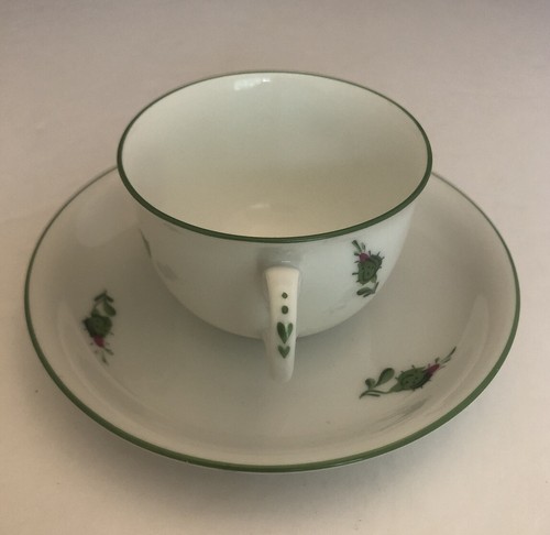 Flache Demitasse Tasse & Untertasse Set Wiener Rose von WIENER AUGARTEN PORZELLAN - Bild 9 von 12