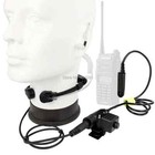 U94 PTT Cou Gorge Micro Écouteur Casque Tactique OTAN pour Baofeng A58 UV9R Plus