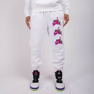 Nike Men's Air Jordan Jumpman Classics Fleece Pants Size M White NWT  CK6739-100 | eBay