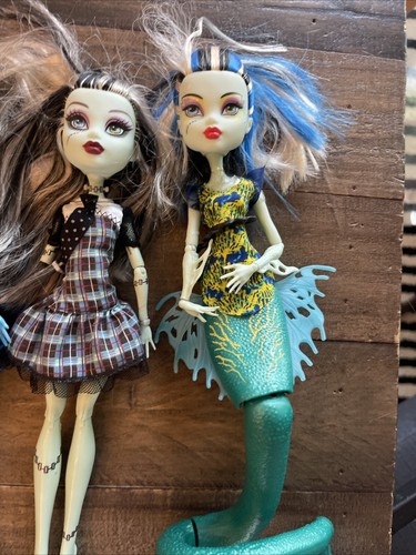 Monster High Frankie Stein G1 1st Wave Ghoulishfish Dance The Fright Away Lot - Picture 4 of 10