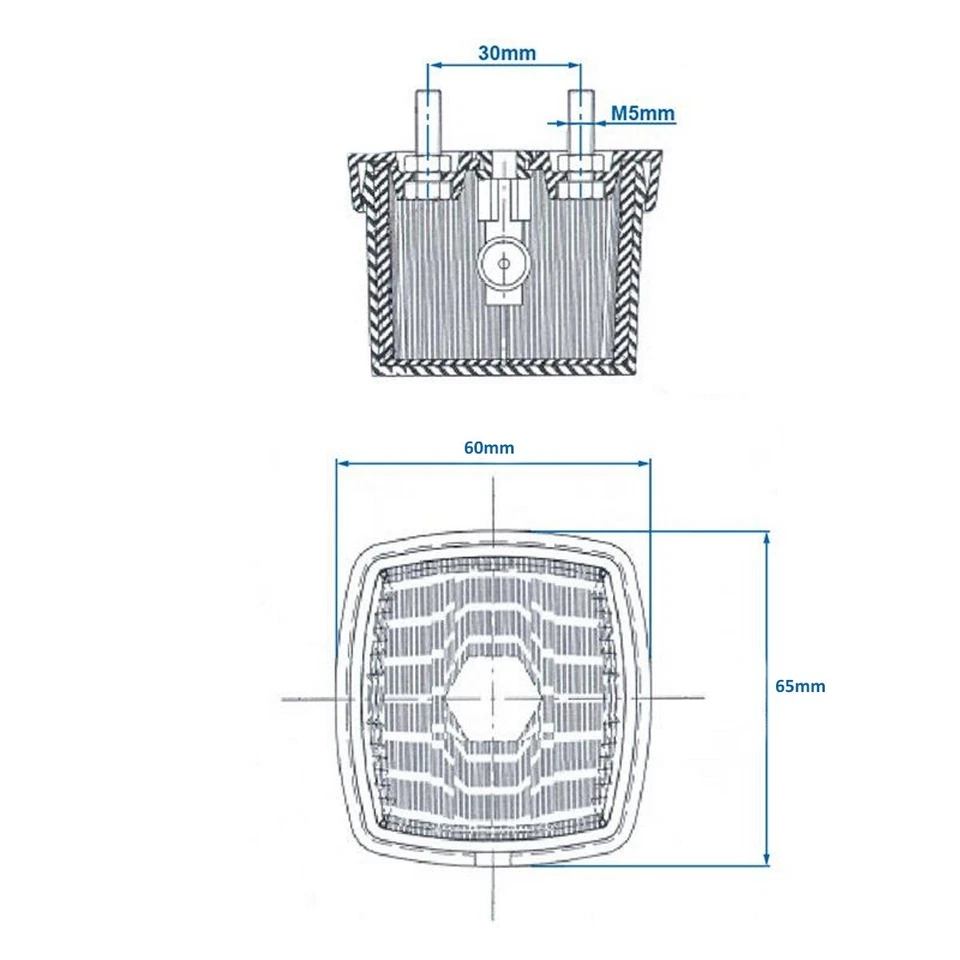 2 x Positionsleuchte 12V / 24V  Weiß Begrenzungsleuchten Anhänger Positionslicht - Bild 2 von 4