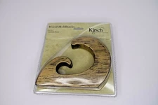 Kirsch Wooden Curtain Hold Backs 2 Pack Anodized Bronze Swirl