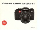 Broschüre Leica R4 Zur Leica Technische Daten German