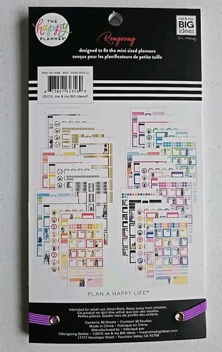The Happy Planner Rongrong / Everyday Theme Sticker Book, 563 PCS, NEW! - Picture 2 of 6