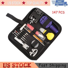 147 pcs Watch Repair Kit Watchmaker Back Case Remover Opener Link Pin Spring Bar