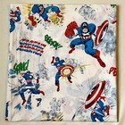 Pottery Barn Kids Marvel Comics Superheroes Captain America Full Size Flat Sheet