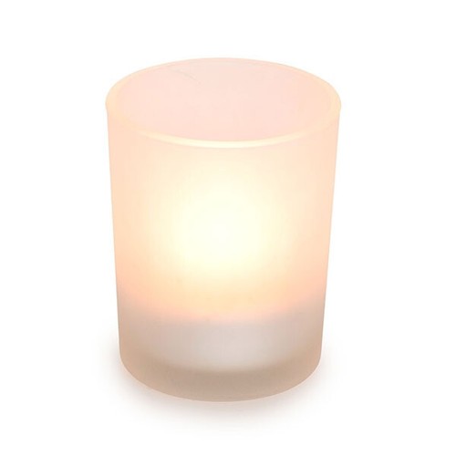 12 Teelichtgläser Votivgläser 65x55mm Teelichthalter Windlichter matt gefrostet - Bild 5 von 6