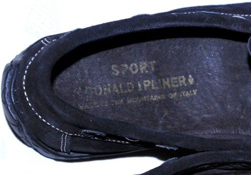 Donald J Pliner Deney schwarzer Wildleder-Loafer Fahrmokassin Größe 6,5 M perfekt - Bild 9 von 11