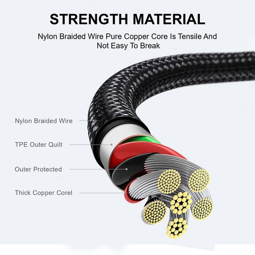 For Motorola LG OnePlus USB-C to 3.5mm Digital Aux Audio Headphone Jack Cable - Picture 13 of 27