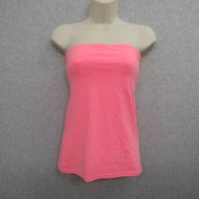 NOBO Womens Pink Black Tube Top Small Summer Beach Casual Preppy Chic