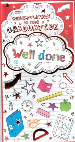 GRADUATION CARD, CONGRATULATIONS, WELL DONE -- Great Selection to choose from - Picture 7 of 50