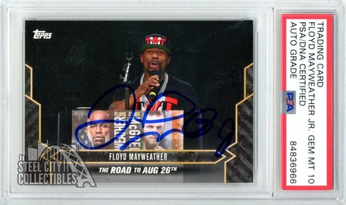 Floyd Mayweather 2017 Topps Road to Aug 26th Autograph Card #8 PSA/DNA 10 - Picture 1 of 1