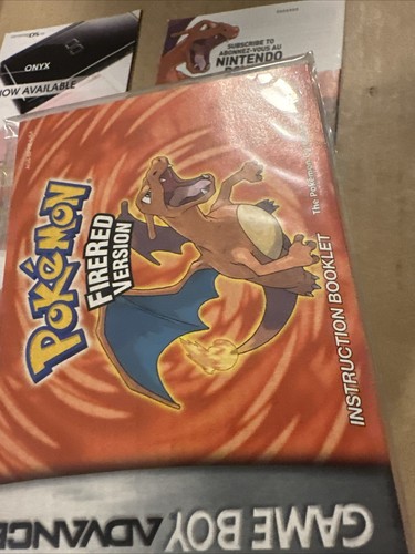 Game Boy Advance GBA Player’s Choice Pokémon Fire Red Version 2004 CIB Authentic - Picture 18 of 24
